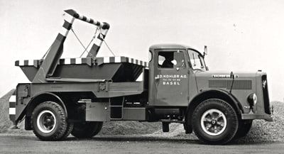 Erster Muldenkipper der Kohler AG um 1960